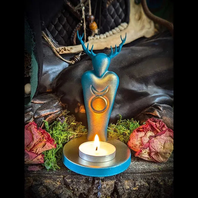 Horned God Candle Holder