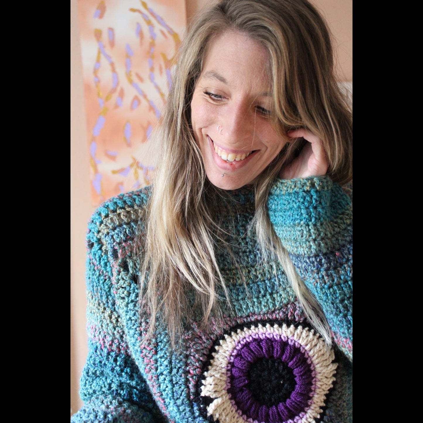 Evil Eye Protection Crochet Jumper