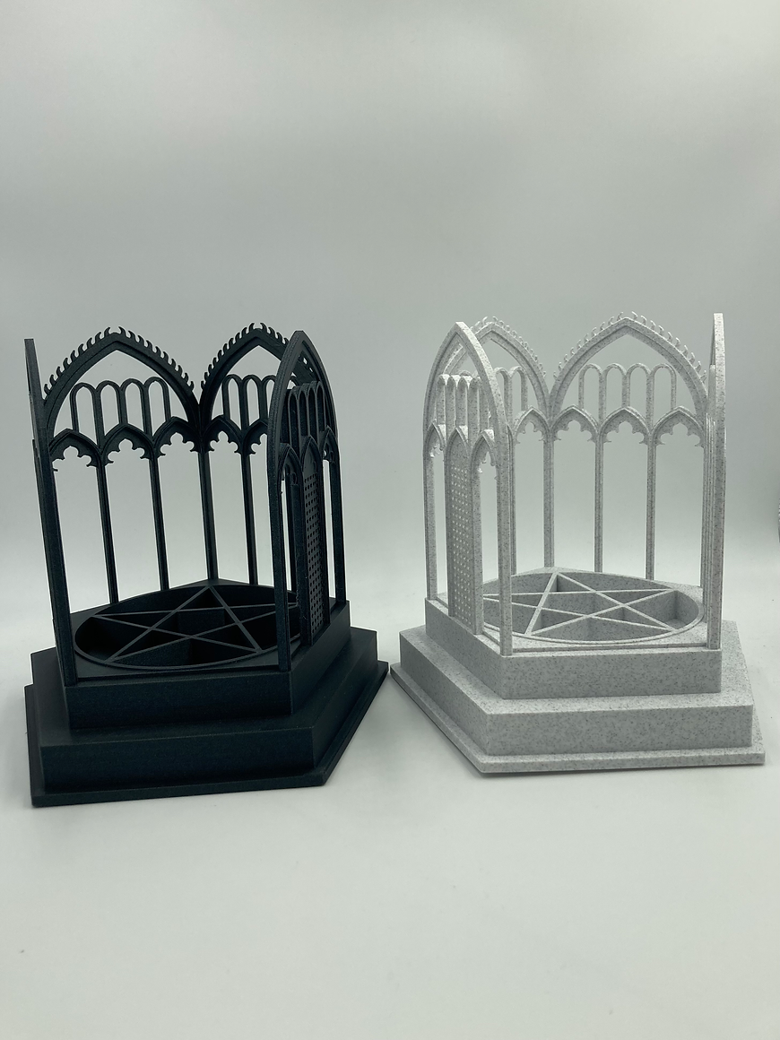 White Gothic Arch Jewellery Stand