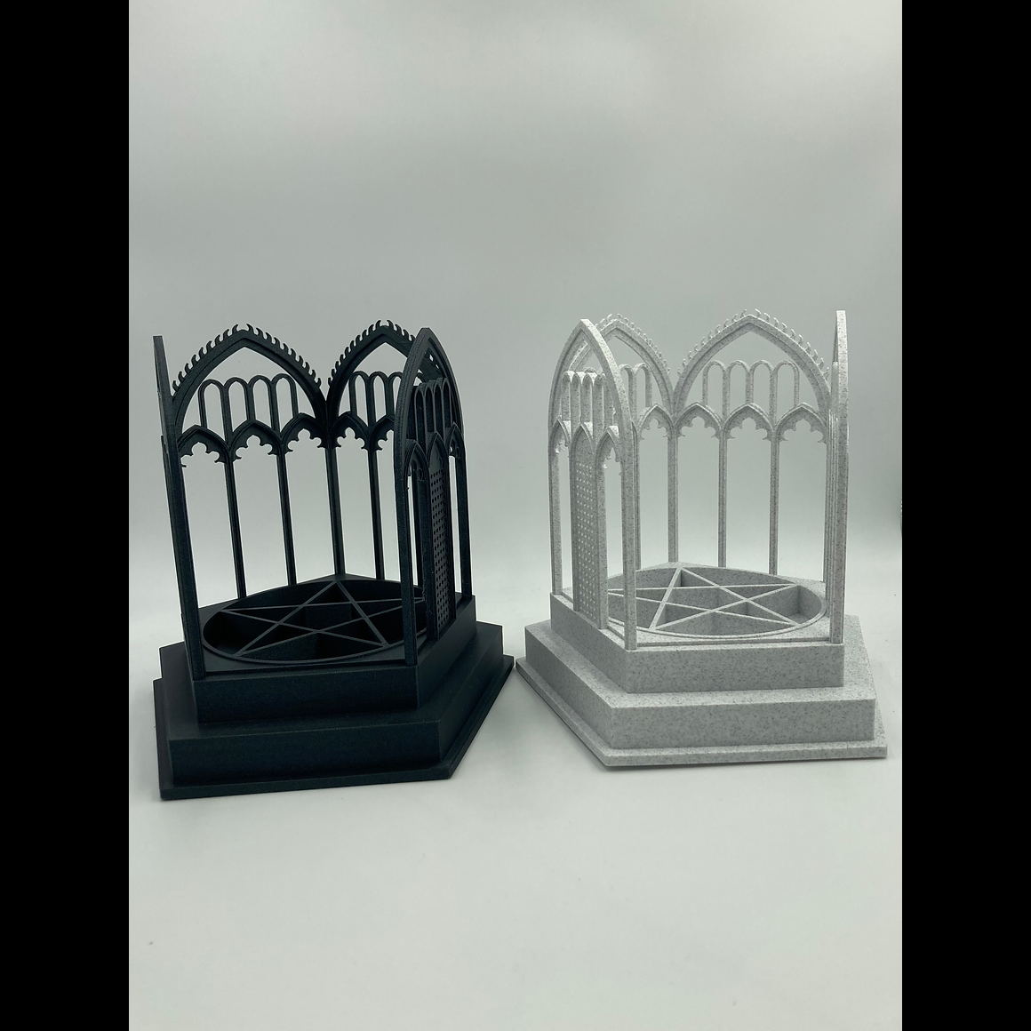 White Gothic Arch Jewellery Stand