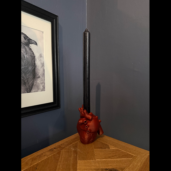 Anatomical Heart LED Taper Candle Holder