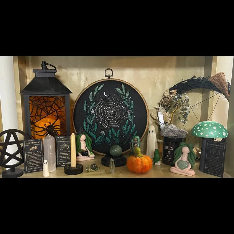 Spiderweb Embroidery Hoop