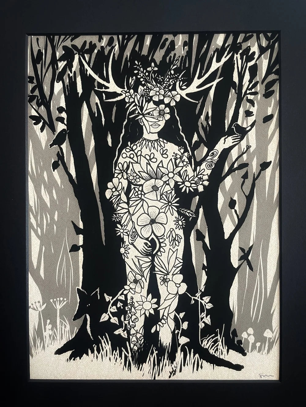 Sheela-Na-Gig Folklore / Folk Horror Giclee Print