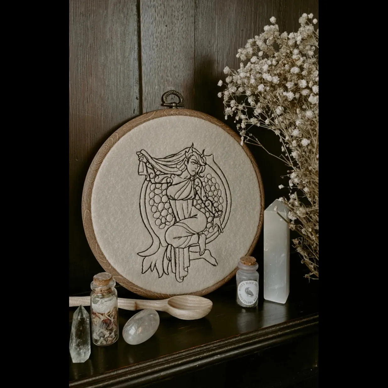 Persephone Embroidery Hoop