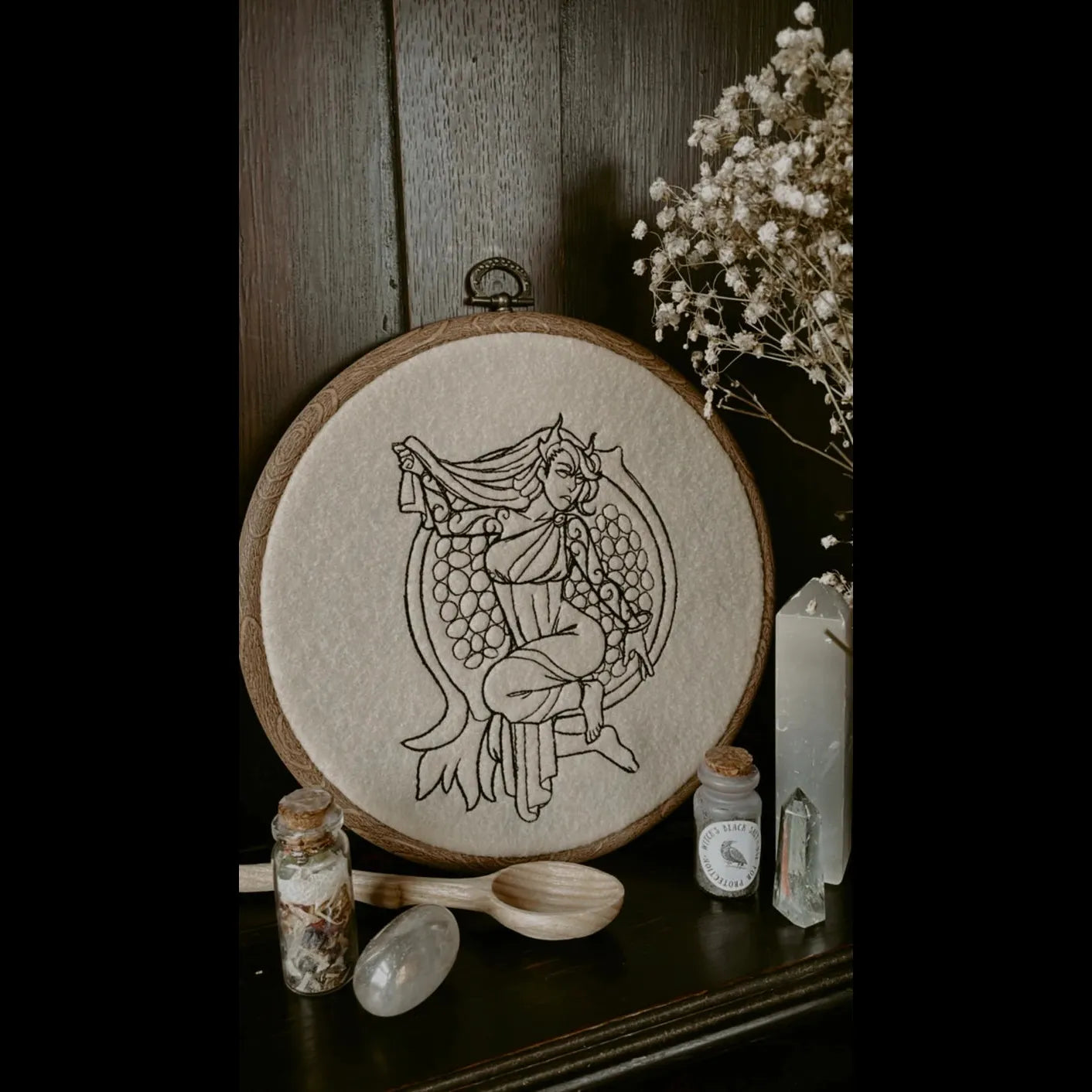 Persephone Embroidery Hoop