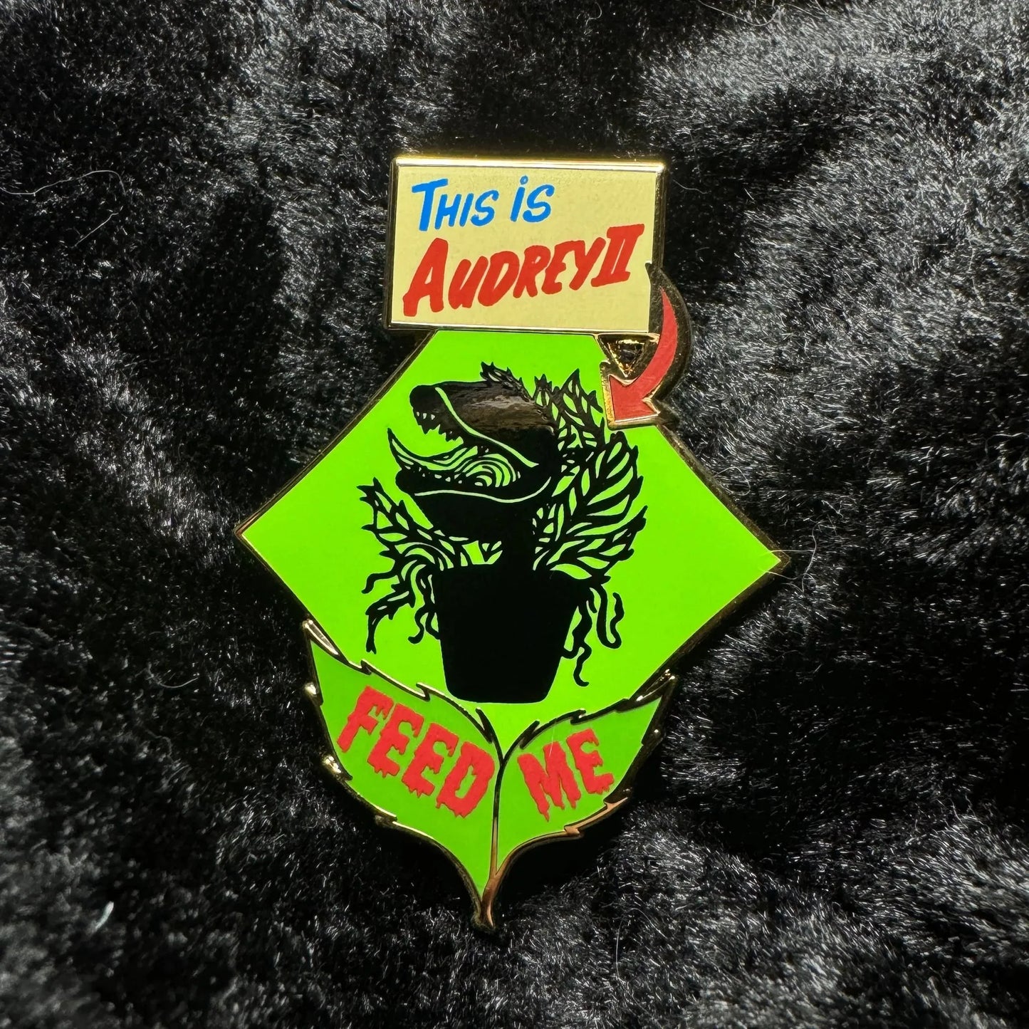 Feed Me Villain Hard Enamel Pin