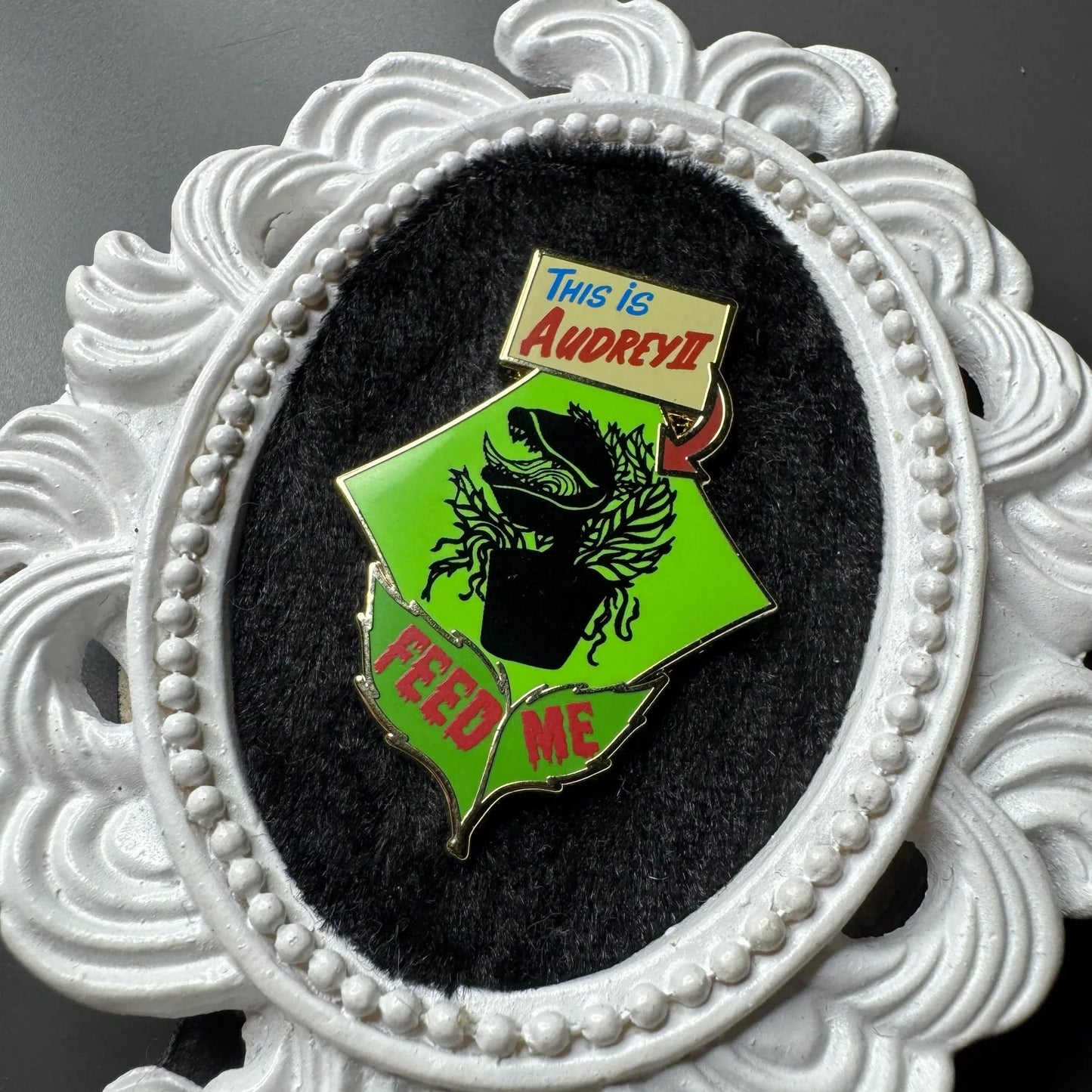 Feed Me Villain Hard Enamel Pin