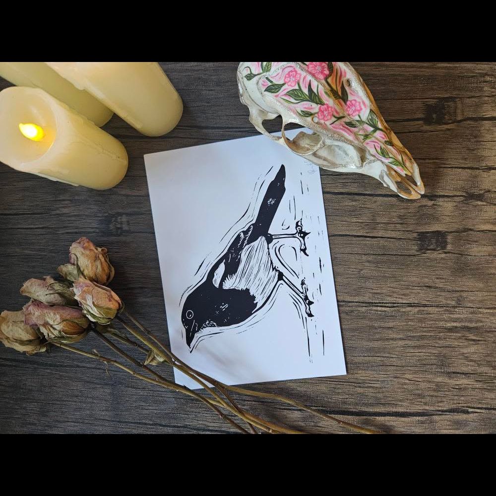 Magnificent Magpie A5 Print