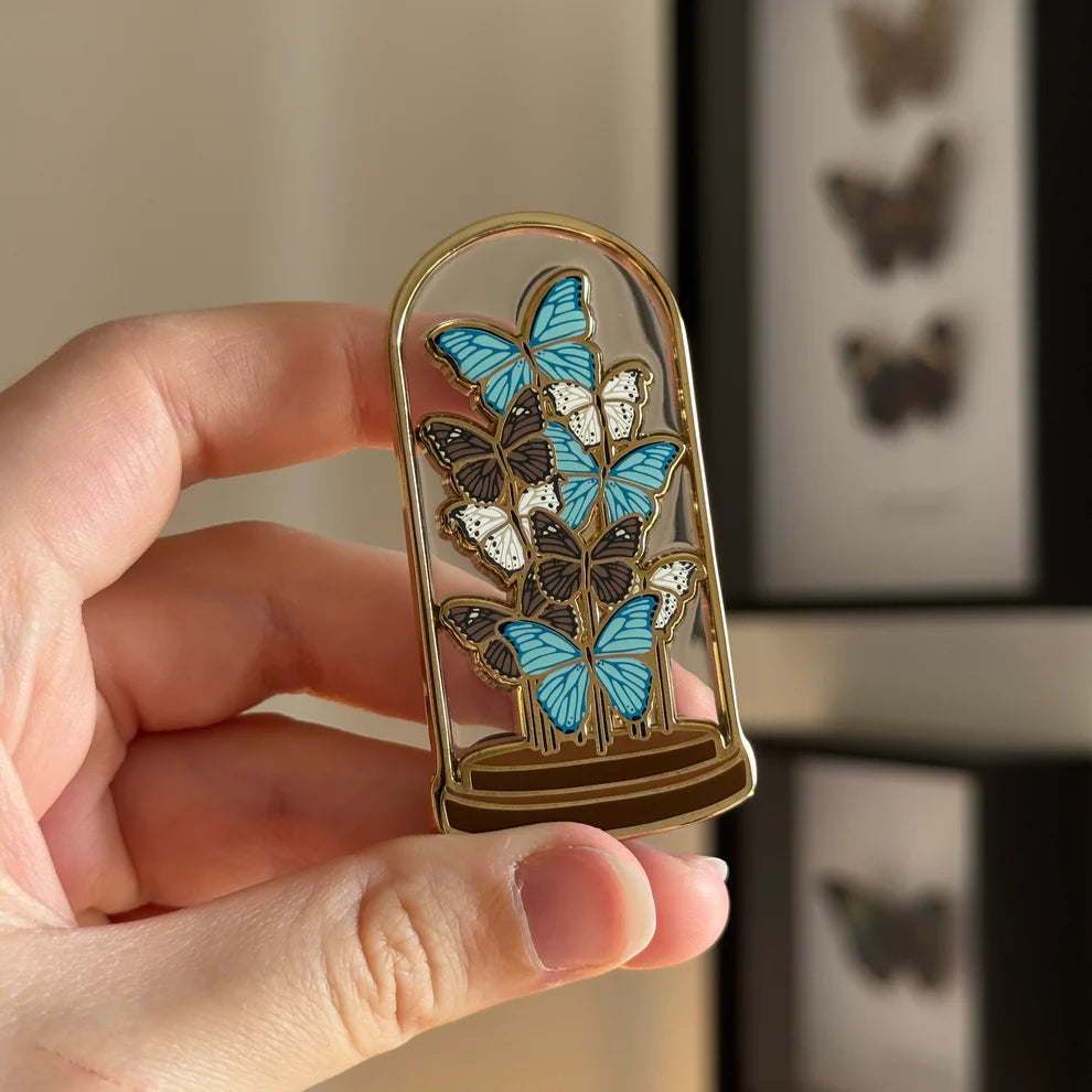 Butterfly Dome Enamel Pin