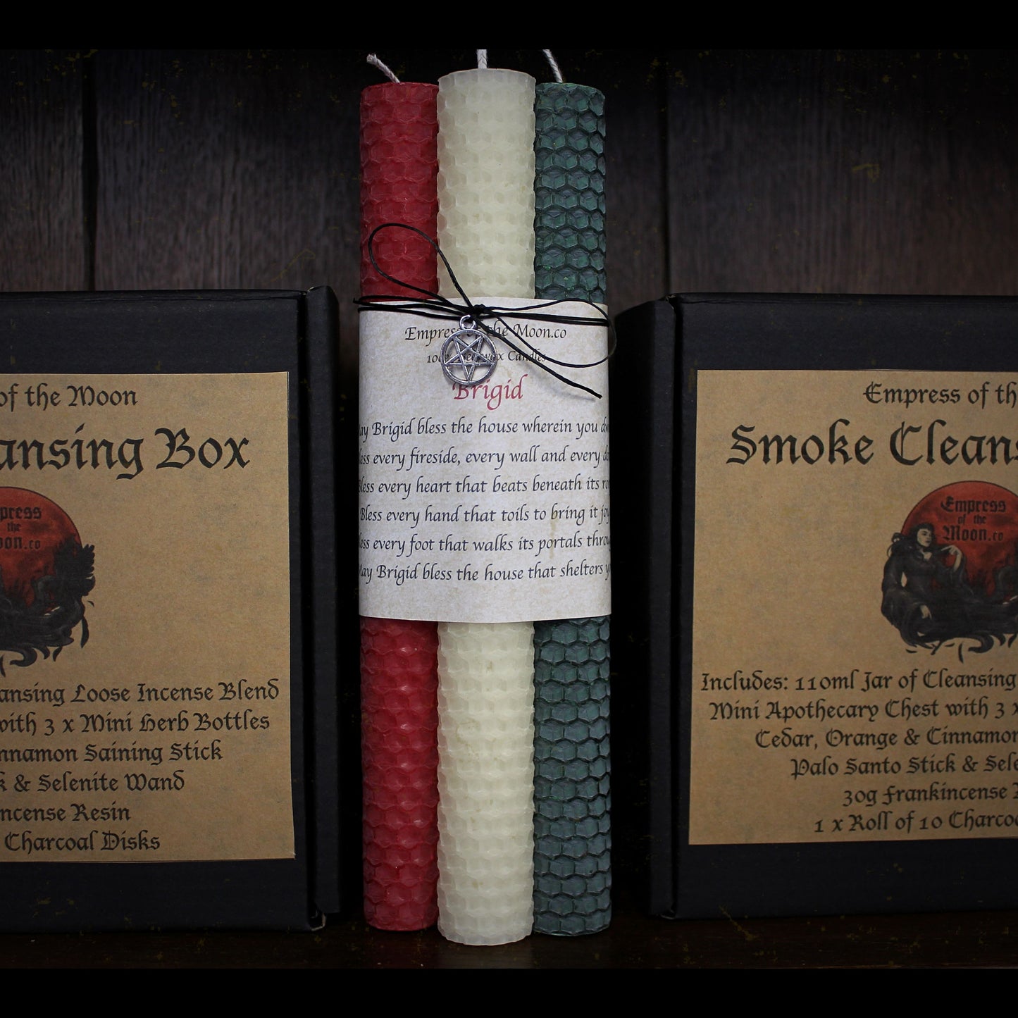 Brigid Beeswax Altar Candles: Goddess of Spring, Fertility, Life