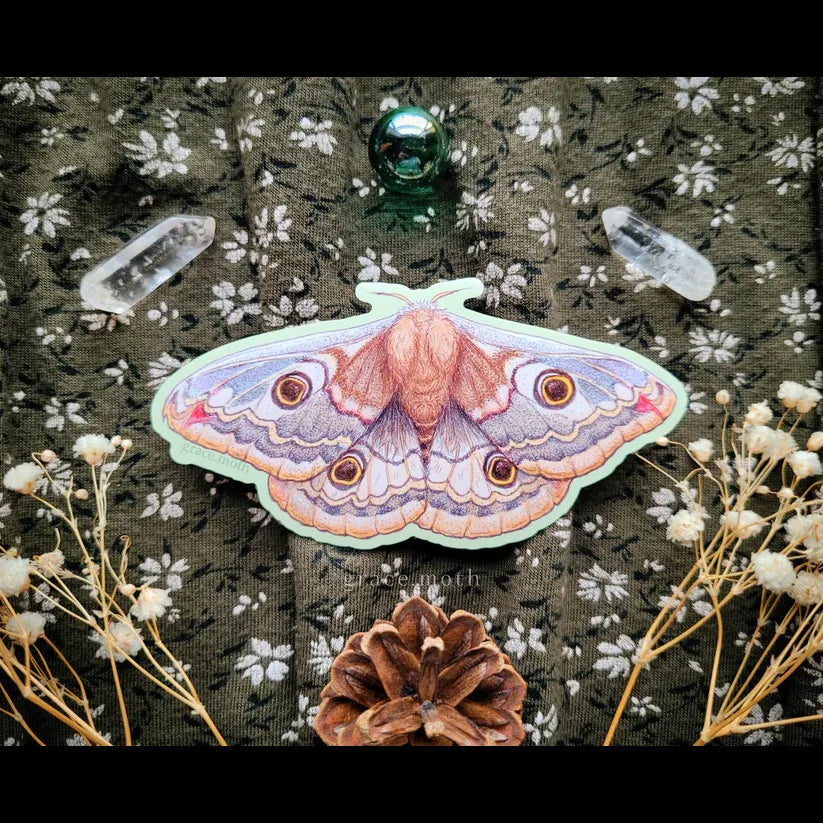 Emperor Moth - Vinyl Sticker