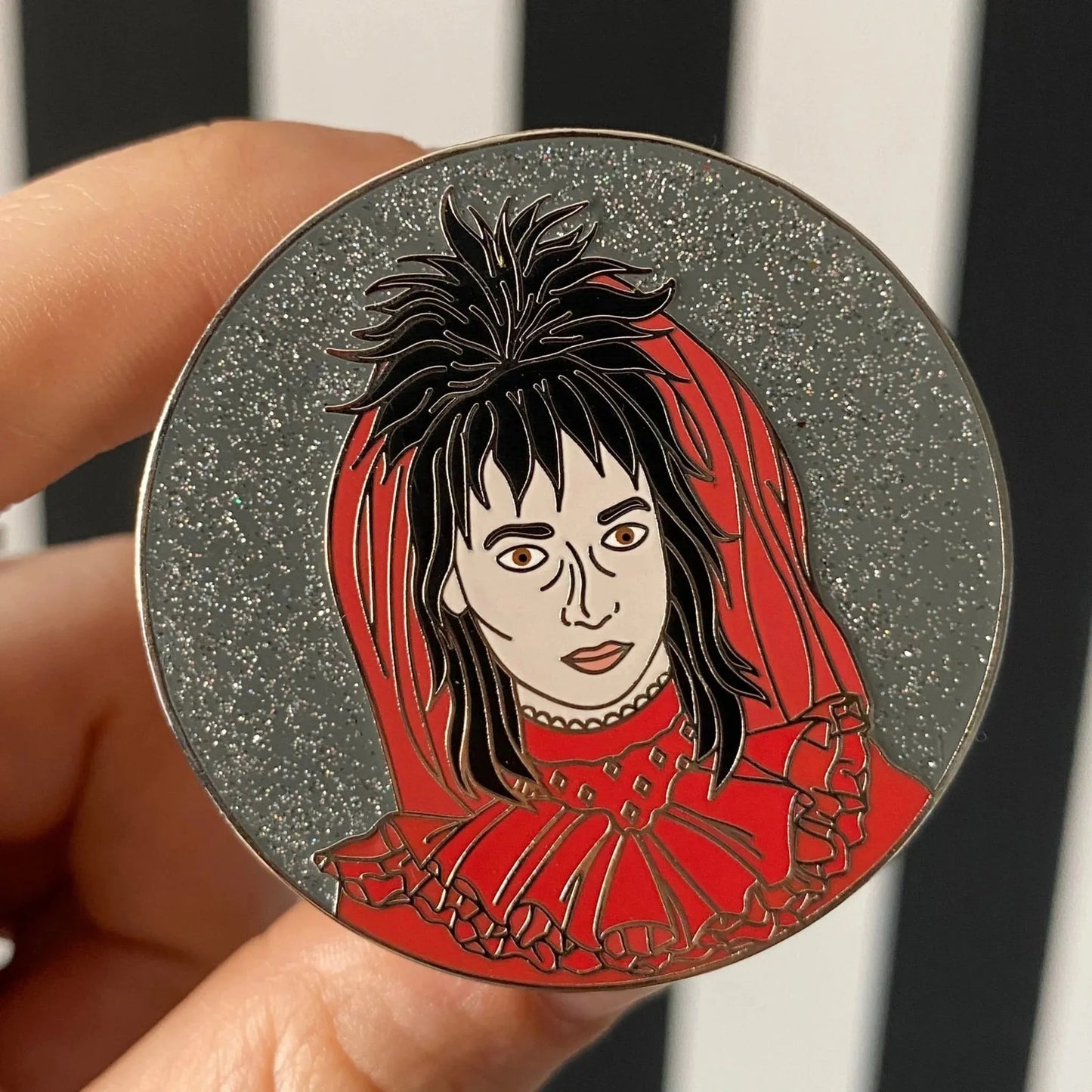 Bride Lydia Hard Enamel Glitter Pin