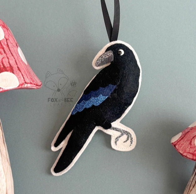 Crow - Felt Decoration