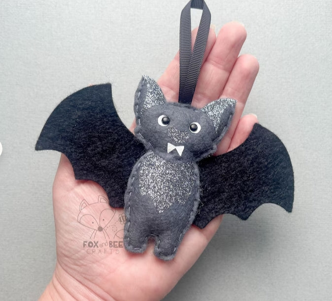 Open Wing Bat - Felt Decoration