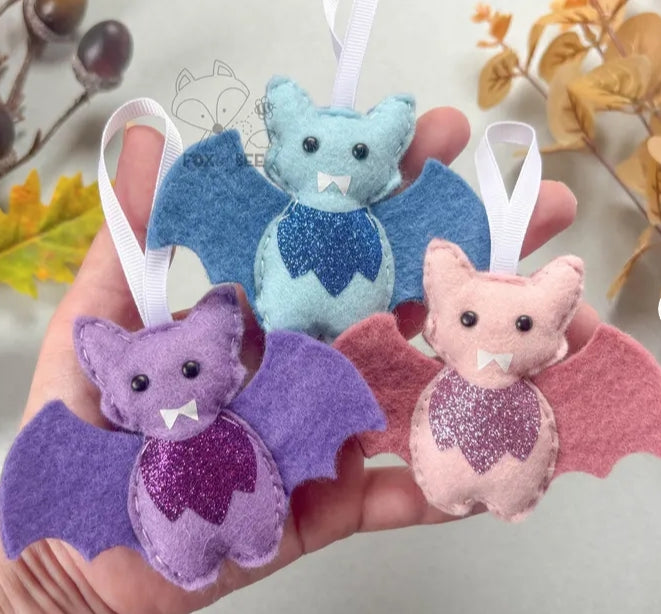 Pastel Green Bat - Felt Decoration