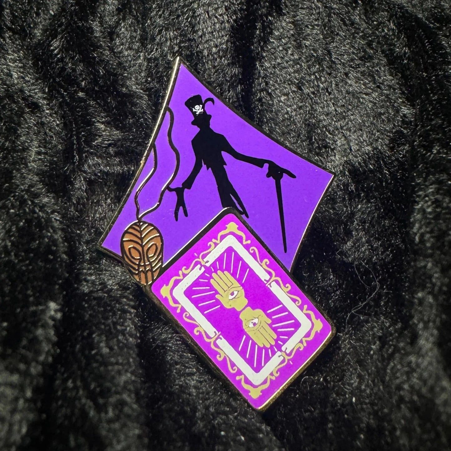 Shadow Man Villain Hard Enamel Pin