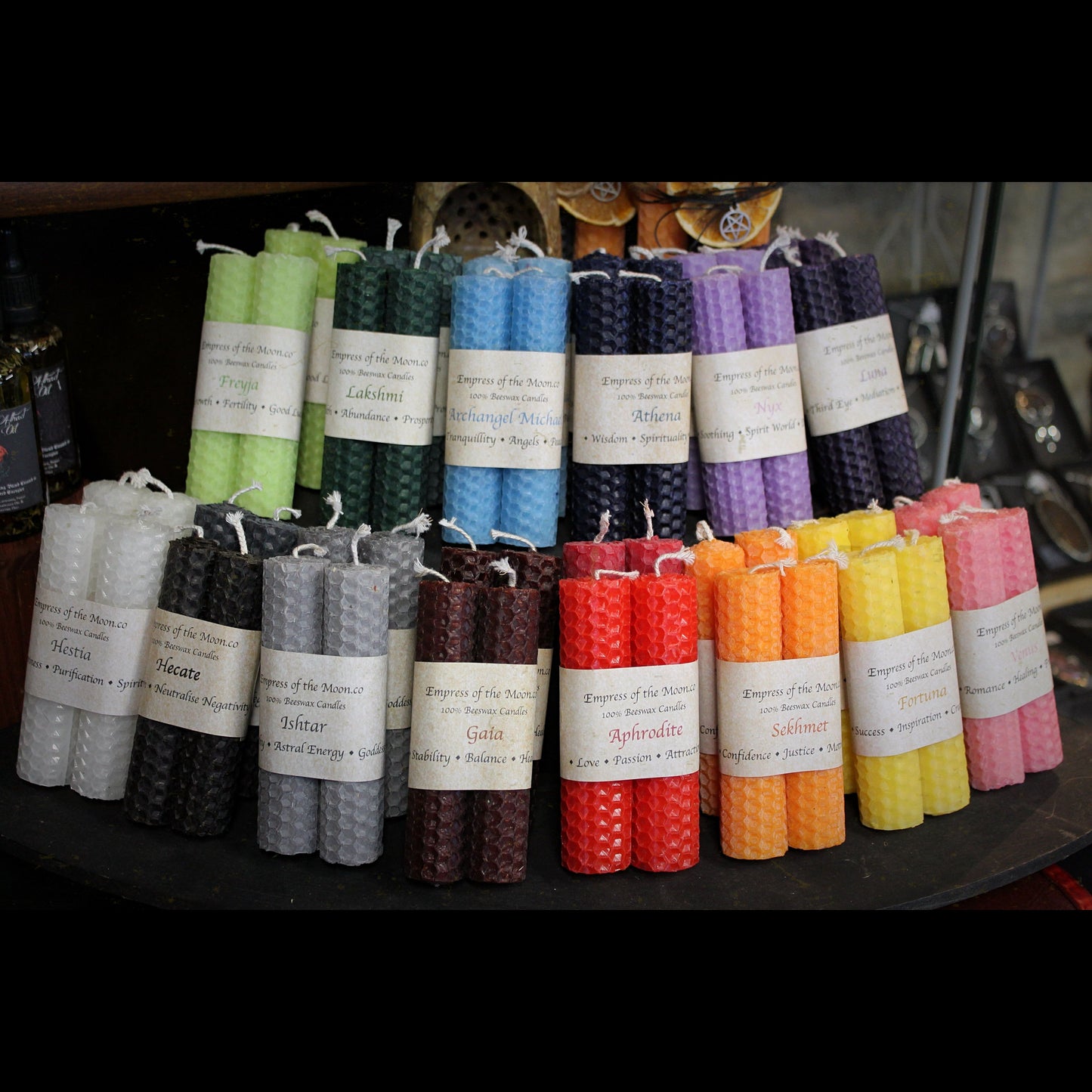 10cm Beeswax Spell Candles