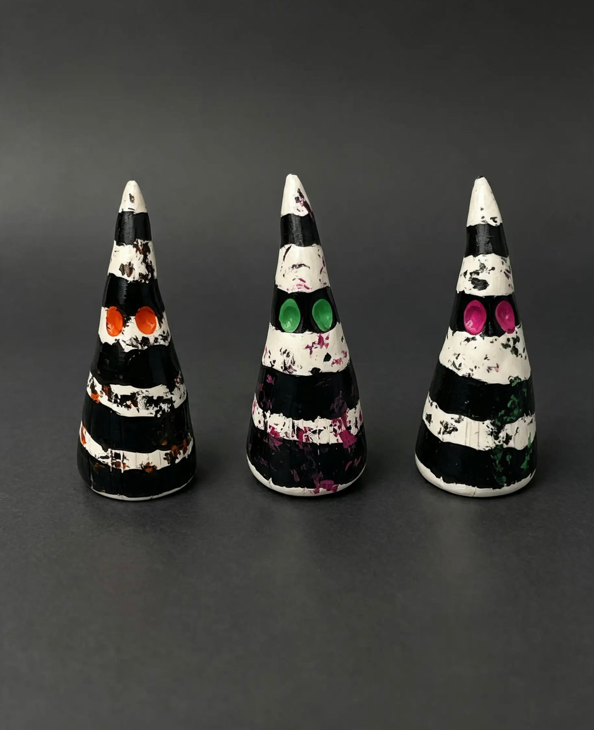 Black & White Striped Cultie Ghost