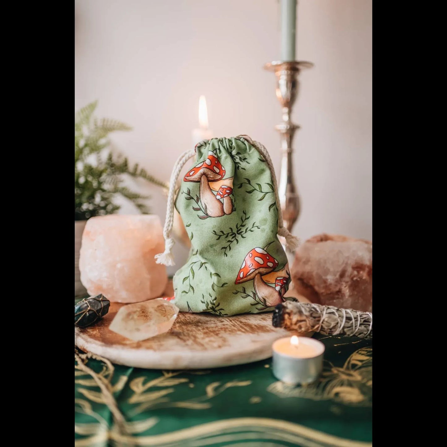 Mushroom Tarot Card Bag