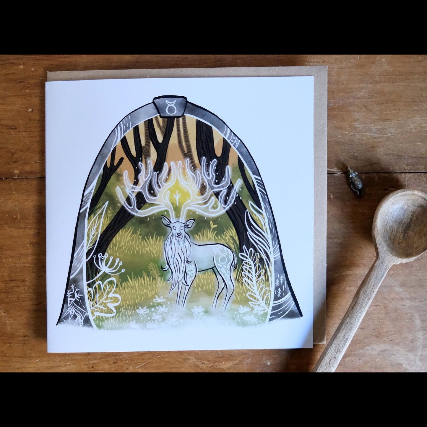 Guardian of the Forest Greetings Card