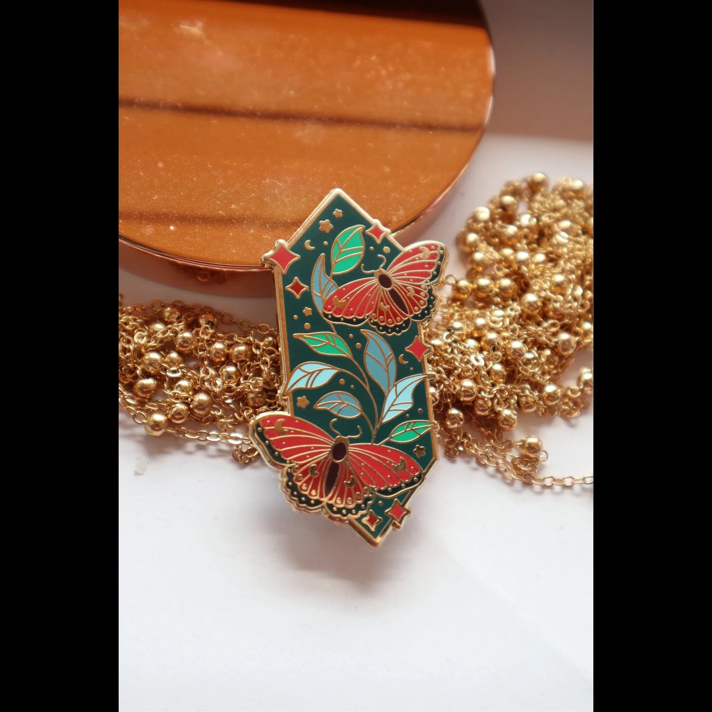 Sacred Beasts Butterfly Enamel Pin