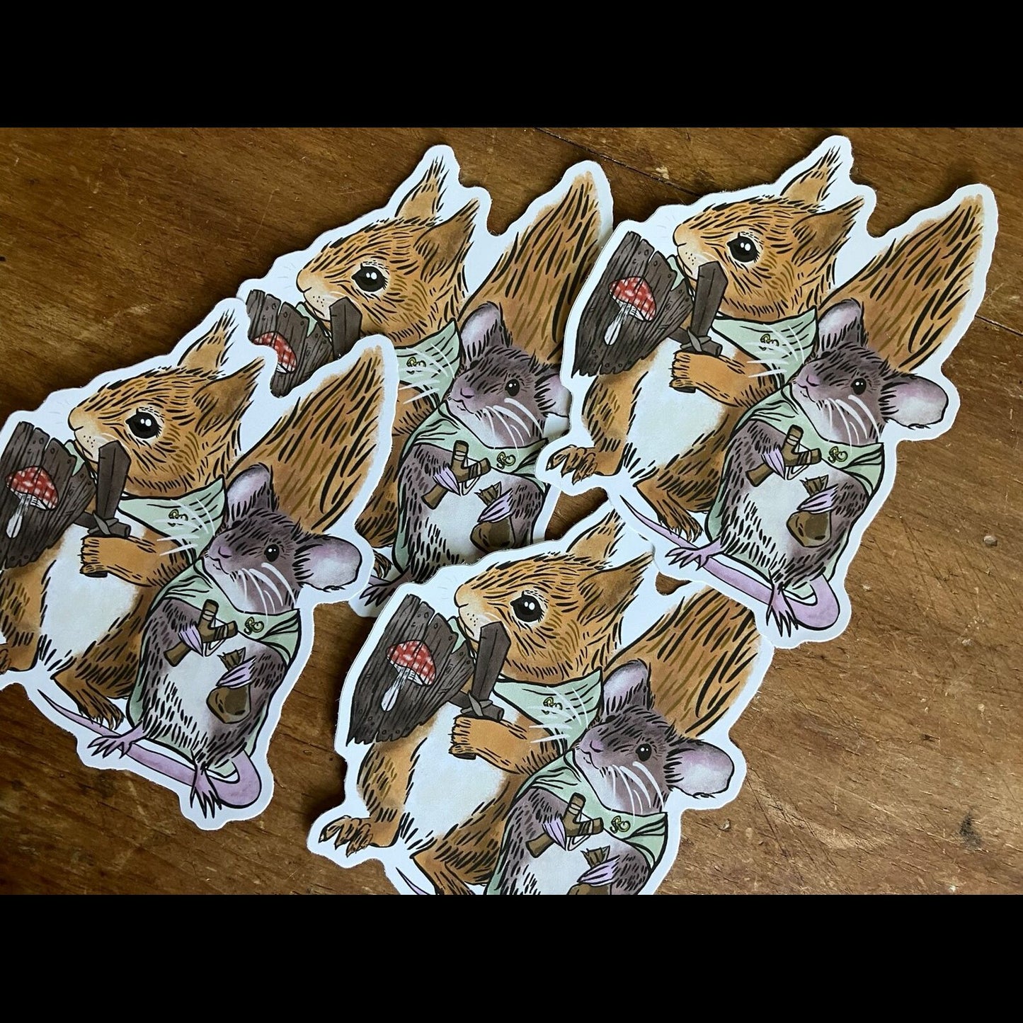 The Daring Duo Squirrel & Mouse Sticker
