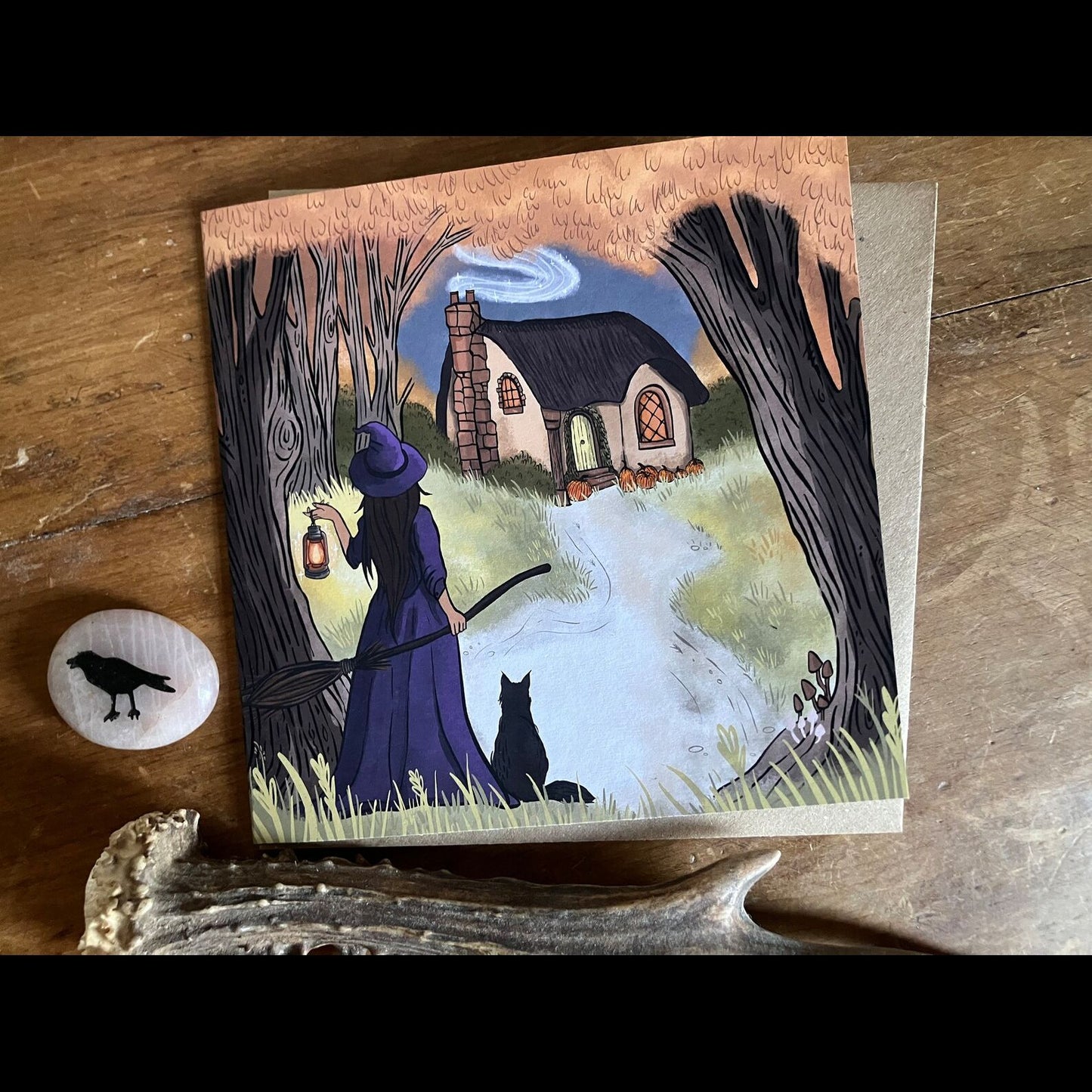 Coven Cottage Greetings Card
