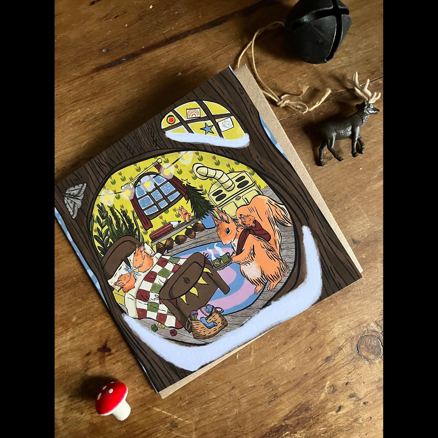 Home Sweet Home Yule Greetings Card