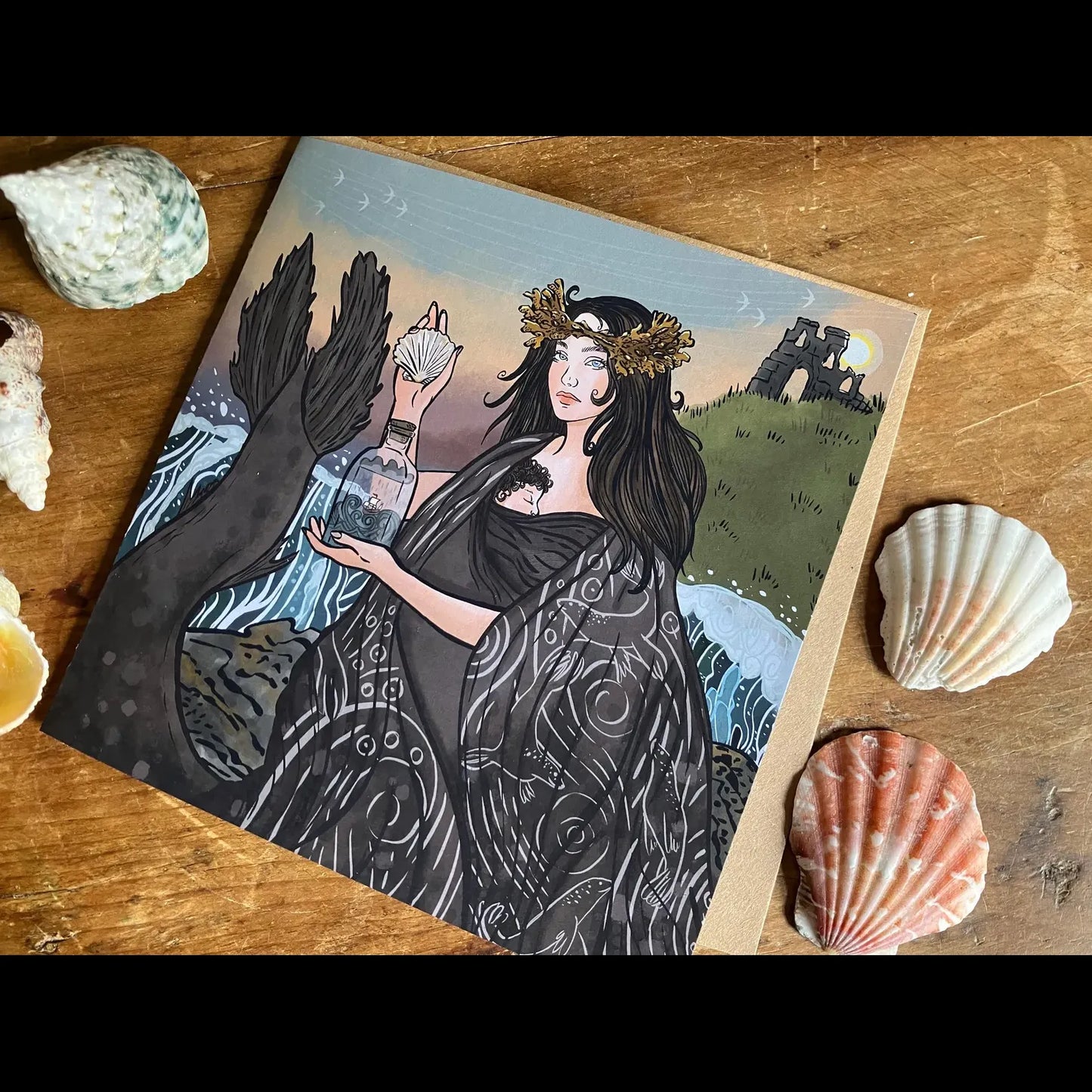 The Selkie Empress Greetings Card