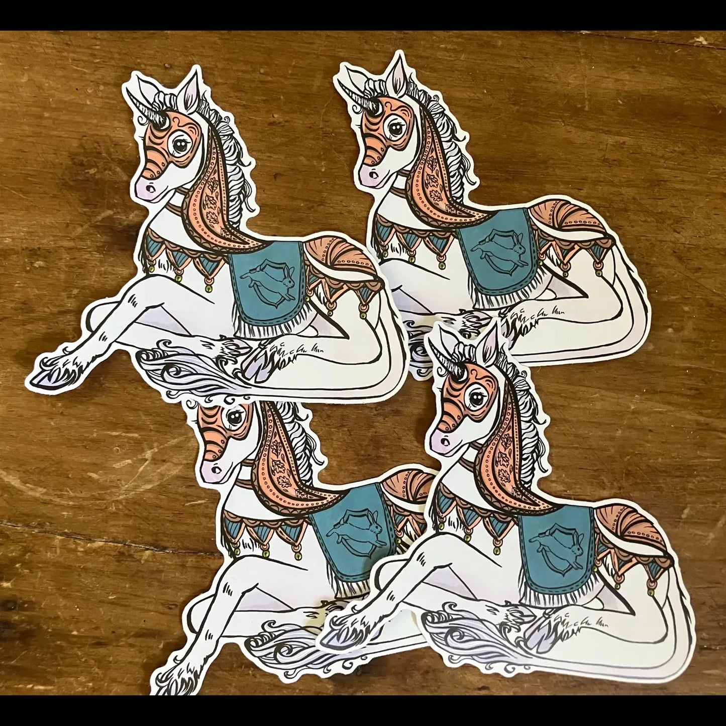 Armoured Unicorn Foal Sticker