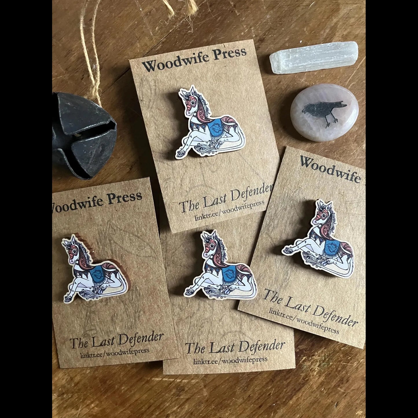 Armoured Unicorn Pin Badge