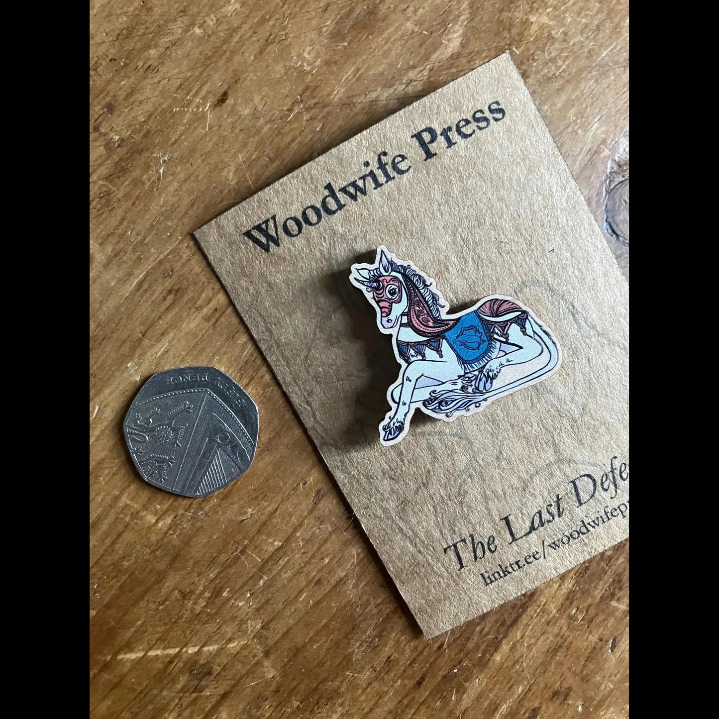 Armoured Unicorn Pin Badge