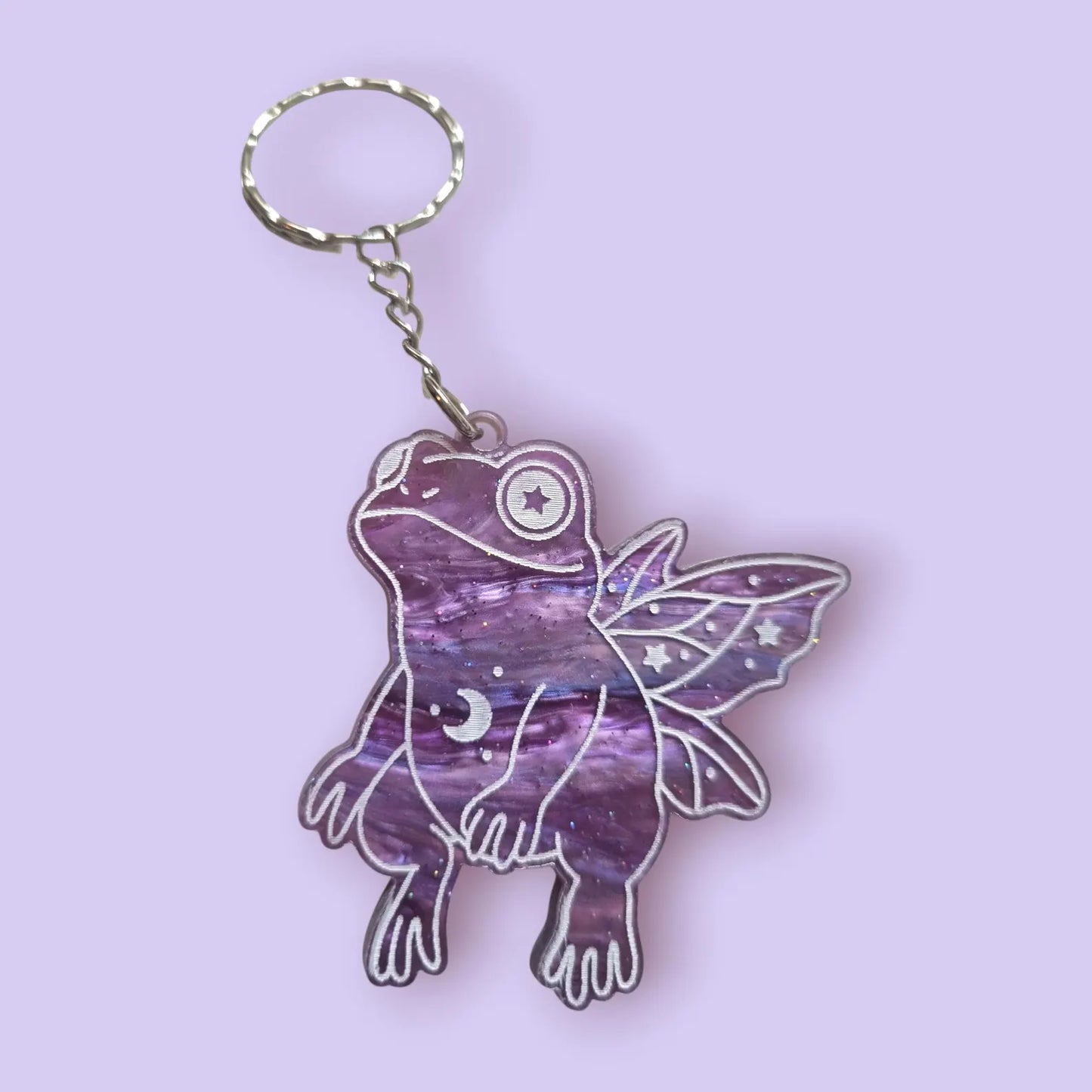 Whimsy Frog Fairy Keyring