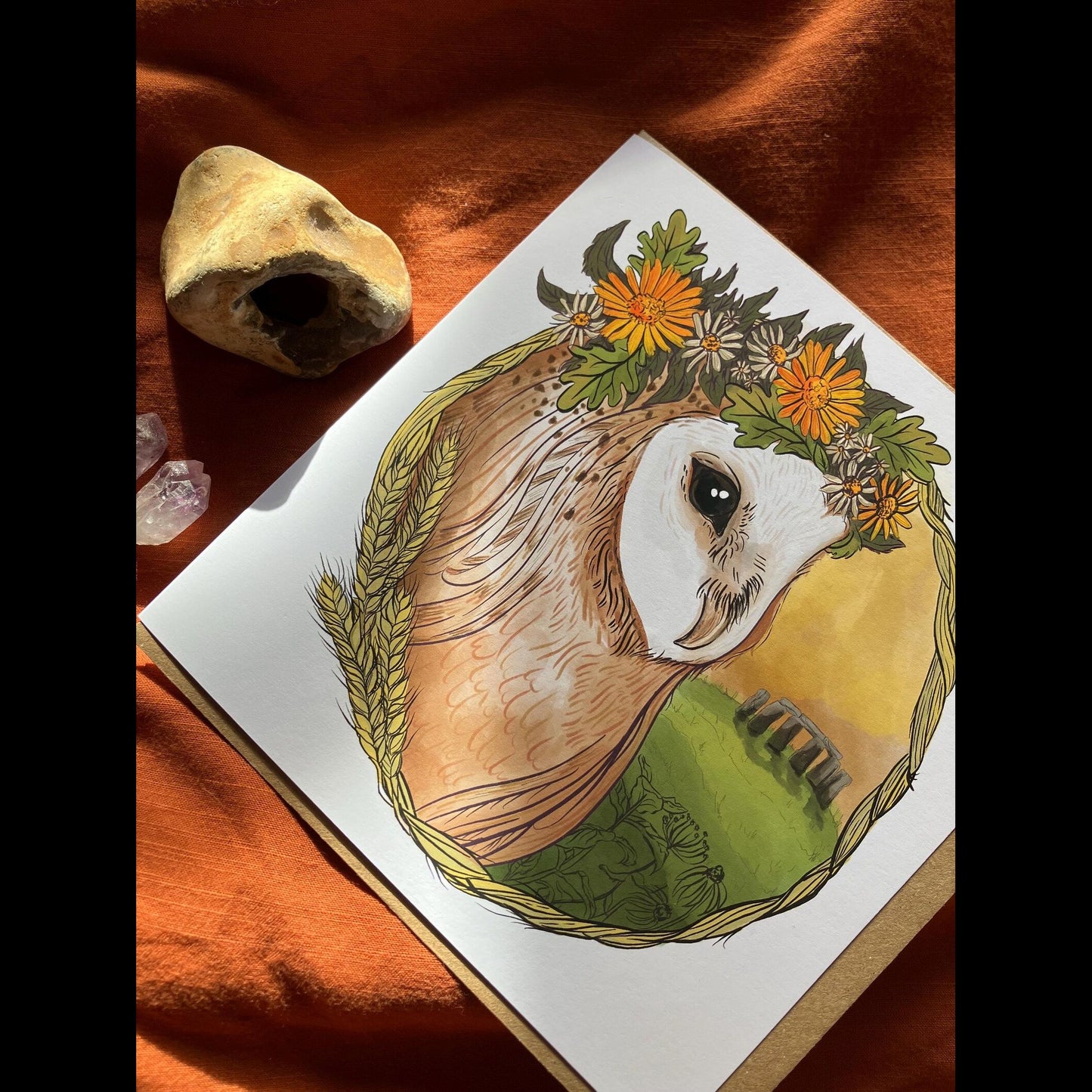 Summer Crown Greetings Card