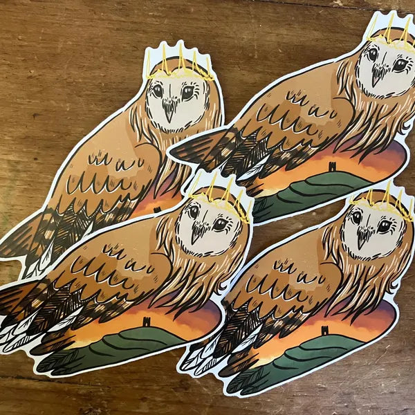 Owl Crown and Tor sticker