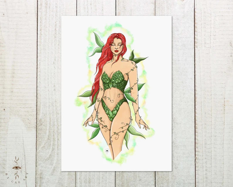 Poison Ivy Art - A4 Print