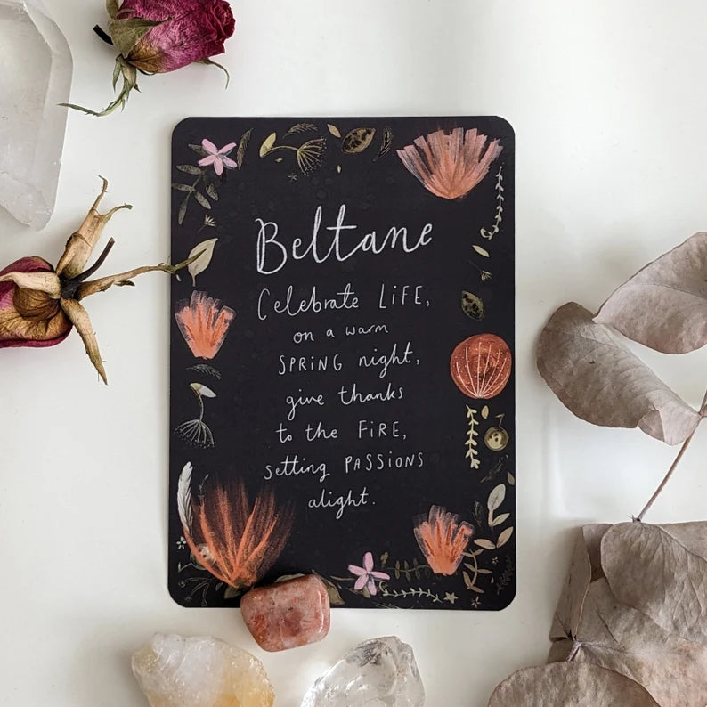 Beltane Blessings Journal Art Altar Card