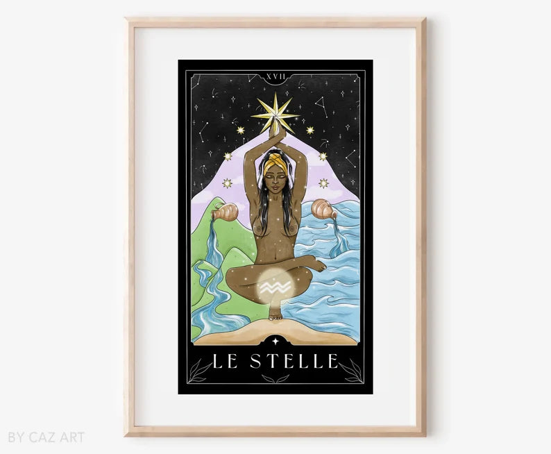 The Star Tarot Card Art - A4 Print