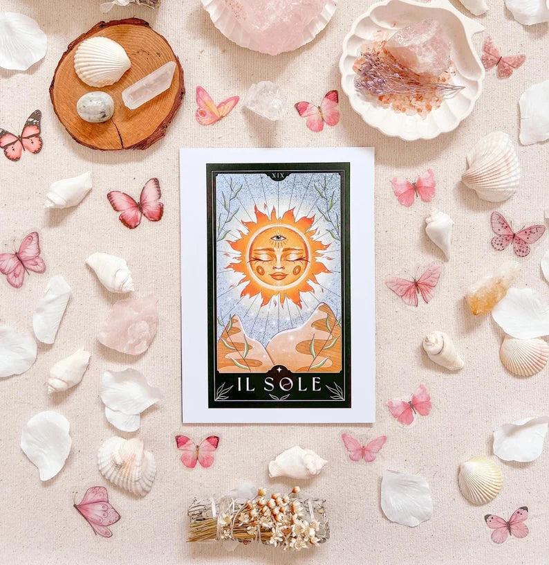 The Sun Tarot Card Art - A4 Print