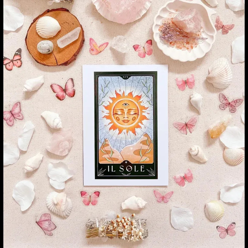 The Sun Tarot Card Art - A4 Print