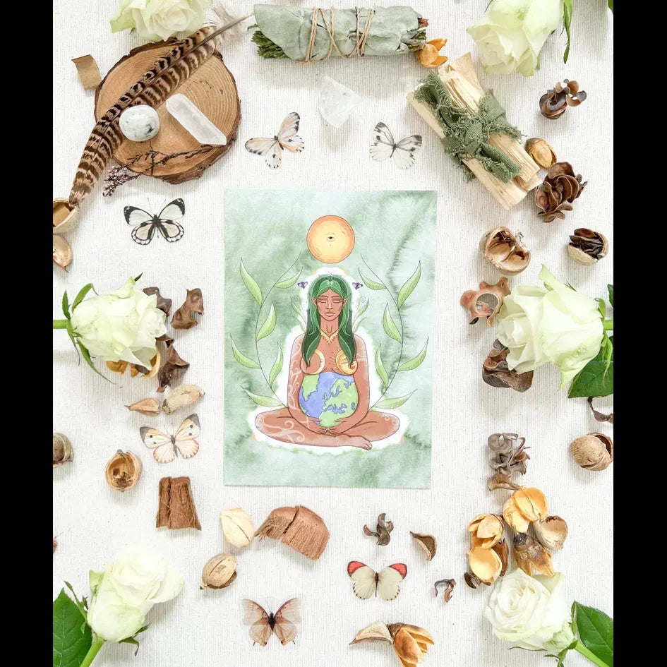 Gaia Mother Earth - A4 Print