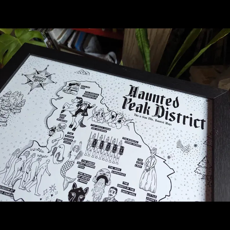Haunted Peak District Map Of Folklore - Ghost Stories & Curious Sites