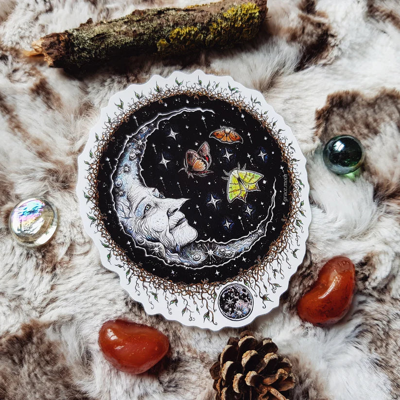 Wise Moon - Vinyl Sticker