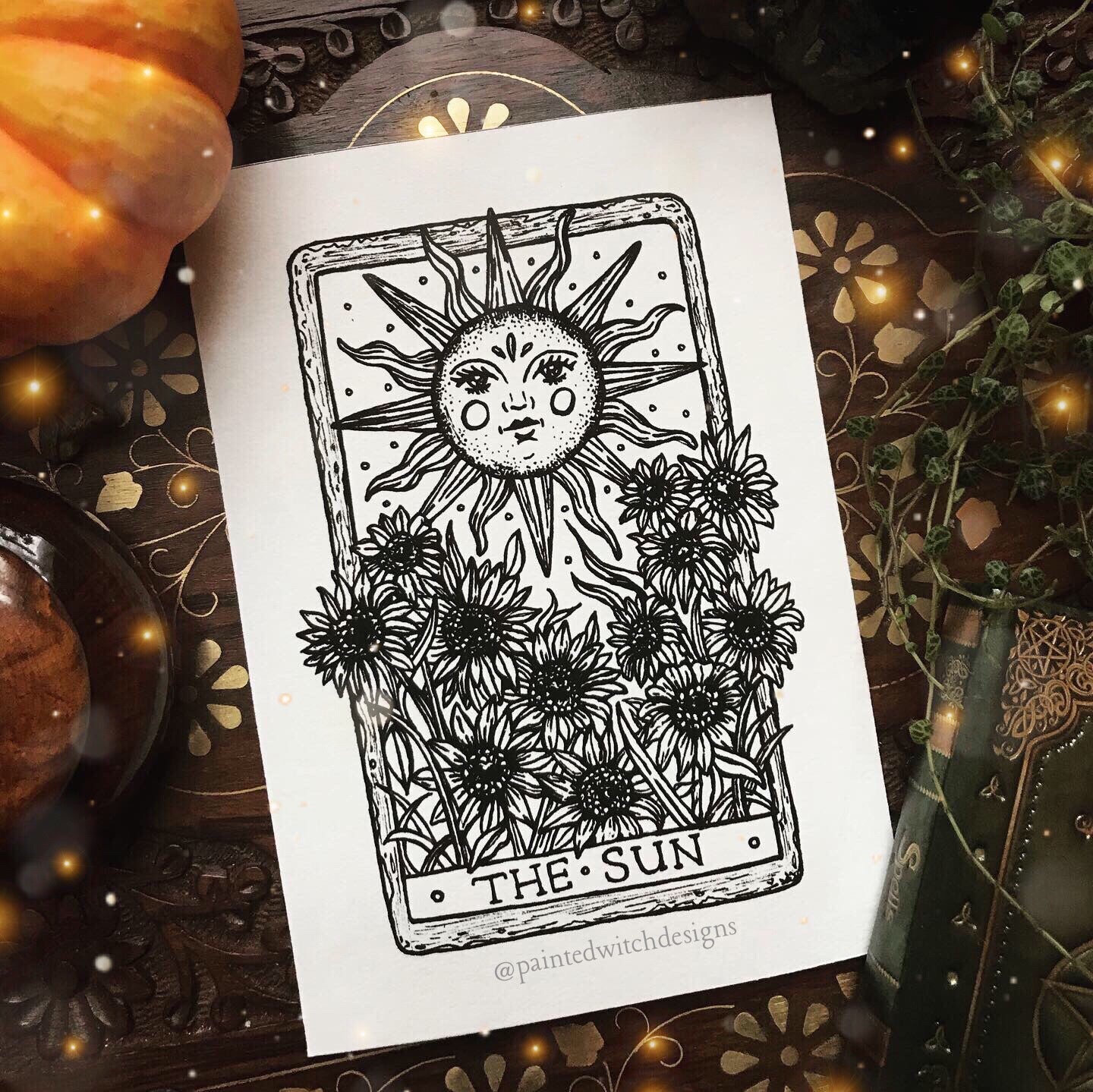 The Sun Tarot Illustration