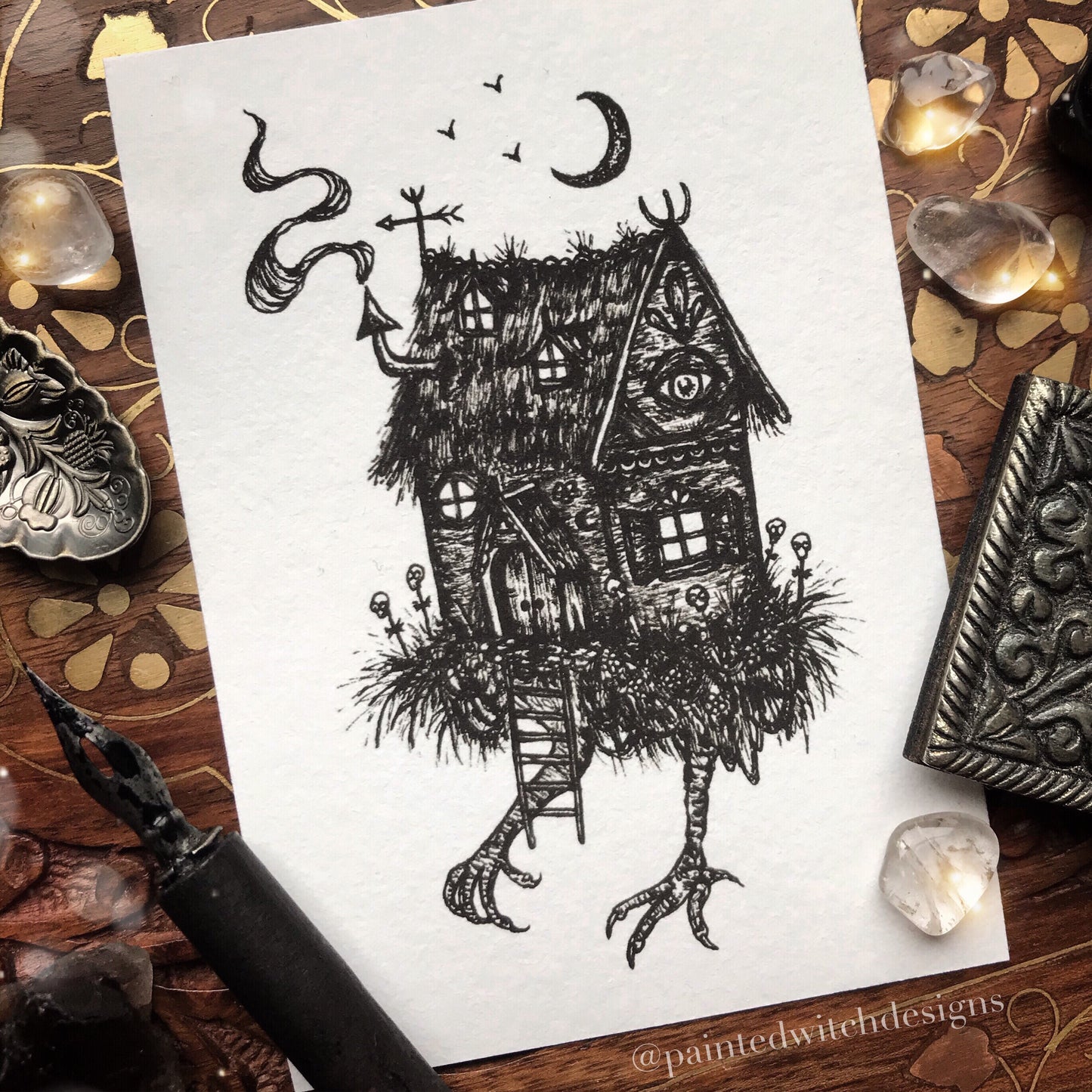 Baba Yaga's Hut Art Print