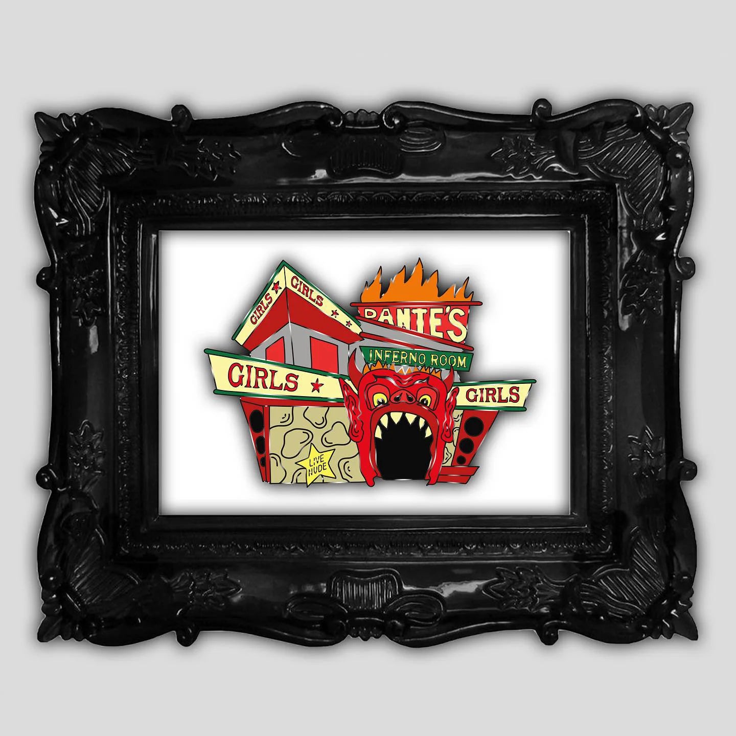 Dante's Inferno Room Art Print