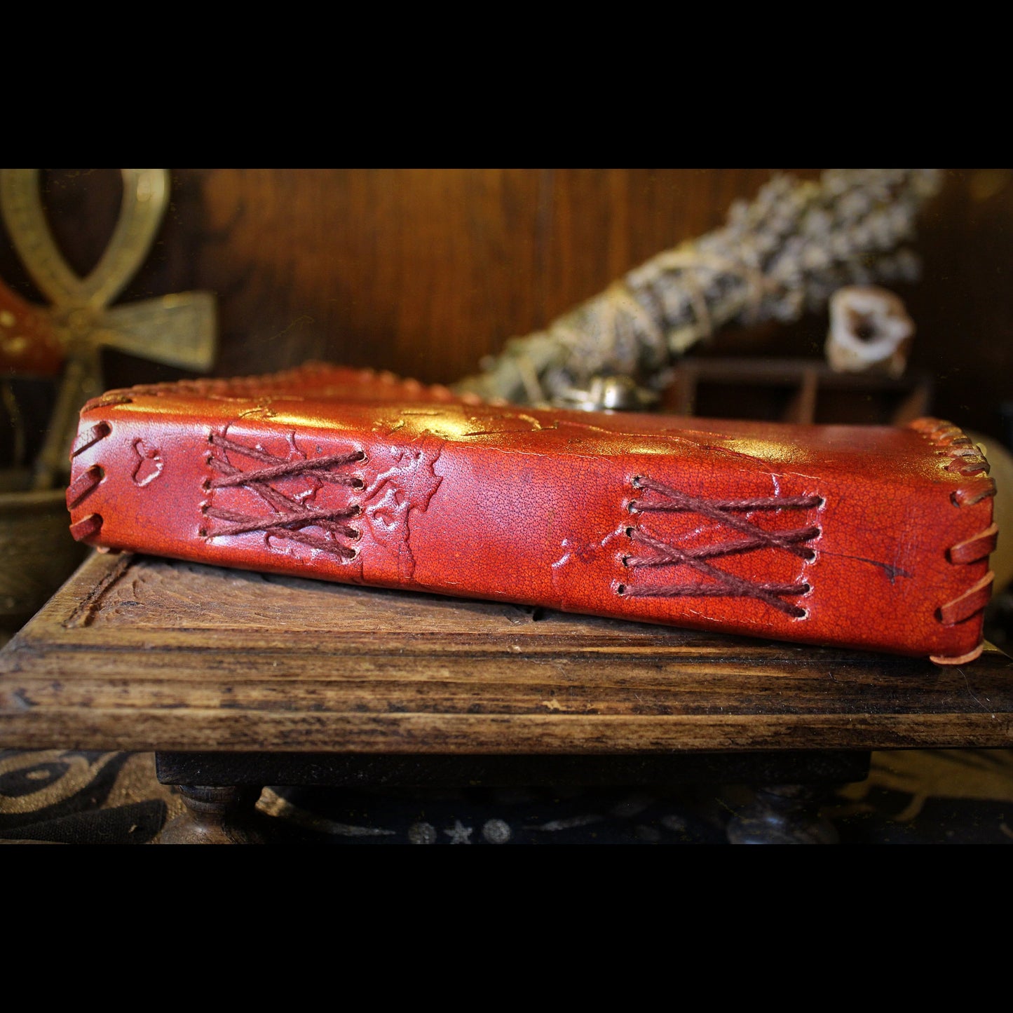 Leather World Map Journal 7x5" - Recycled Paper, 200 Page Unlined Notebook