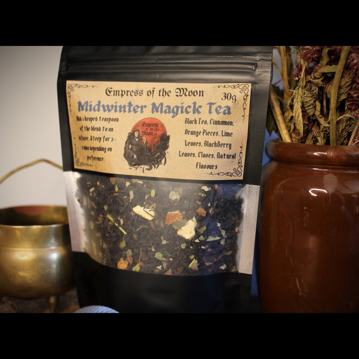 Midwinter Magick Black Tea Blend: Cinnamon, Orange & Clove - 30g