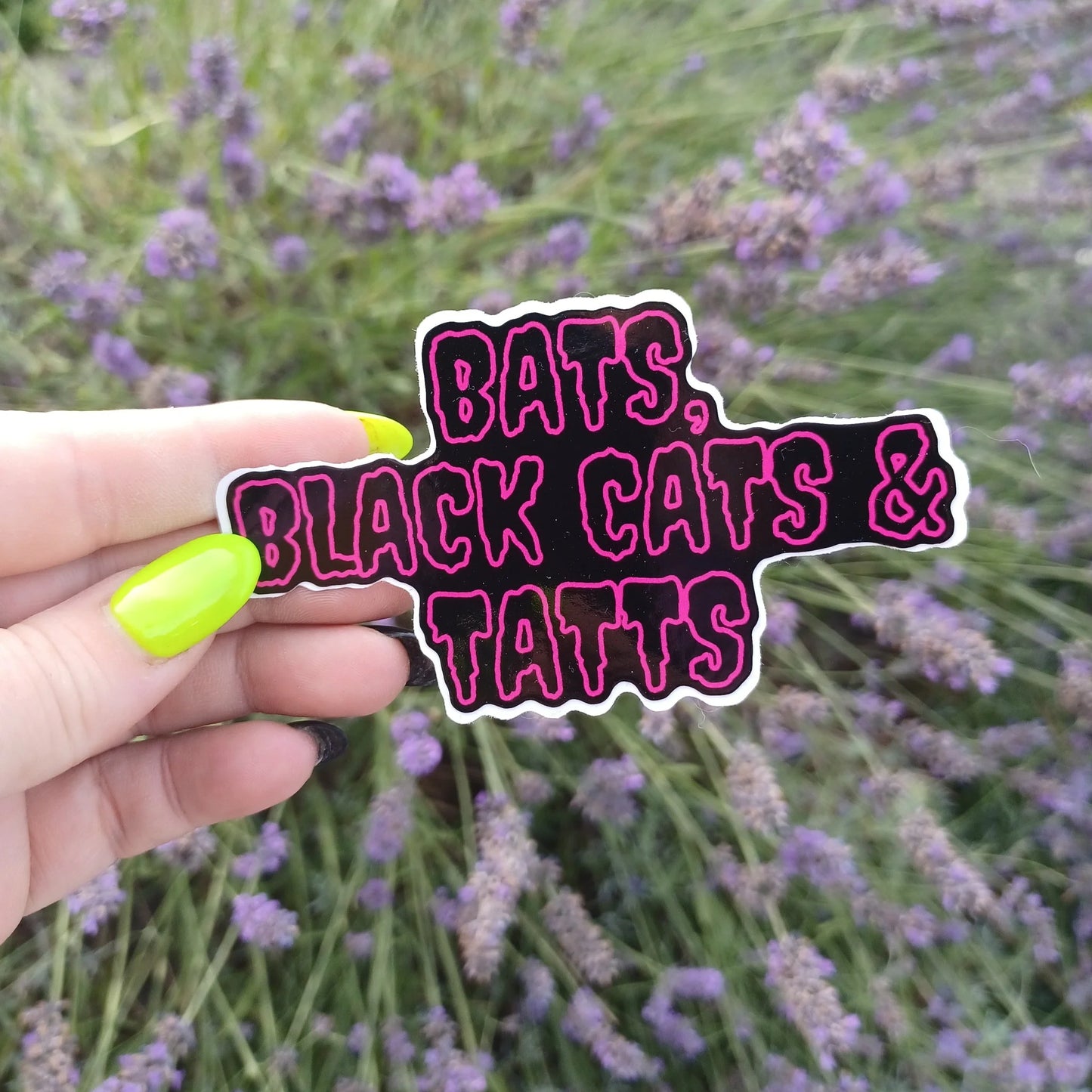 Bats, Black cats & Tatts Sticker