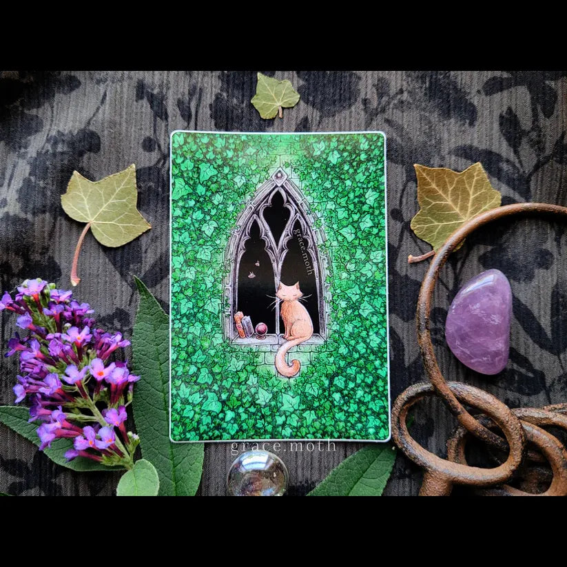 Enchanted Castle Window - Vinyl Sticker